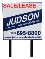 Judson billboard with phone number and website url